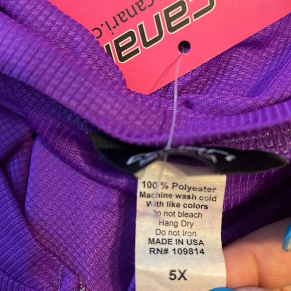 Canari Cross Sport Cycling Jersey 5X Grape Plus Jersey Biking Riding Jogging NEW - Picture 4 of 11